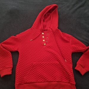 SHEIN Vibrant Red Quilted Jacket